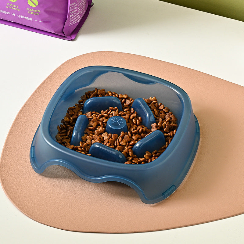 Anti Choking Pet Slow Feeding Water And Food Bowl Plate