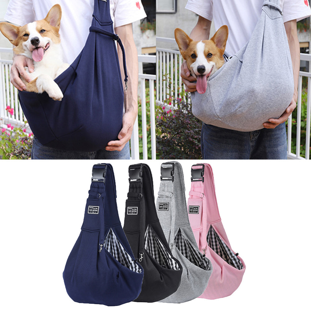 Cotton Pet Carrier Shoulder Crossbody Travel Handbag Bag