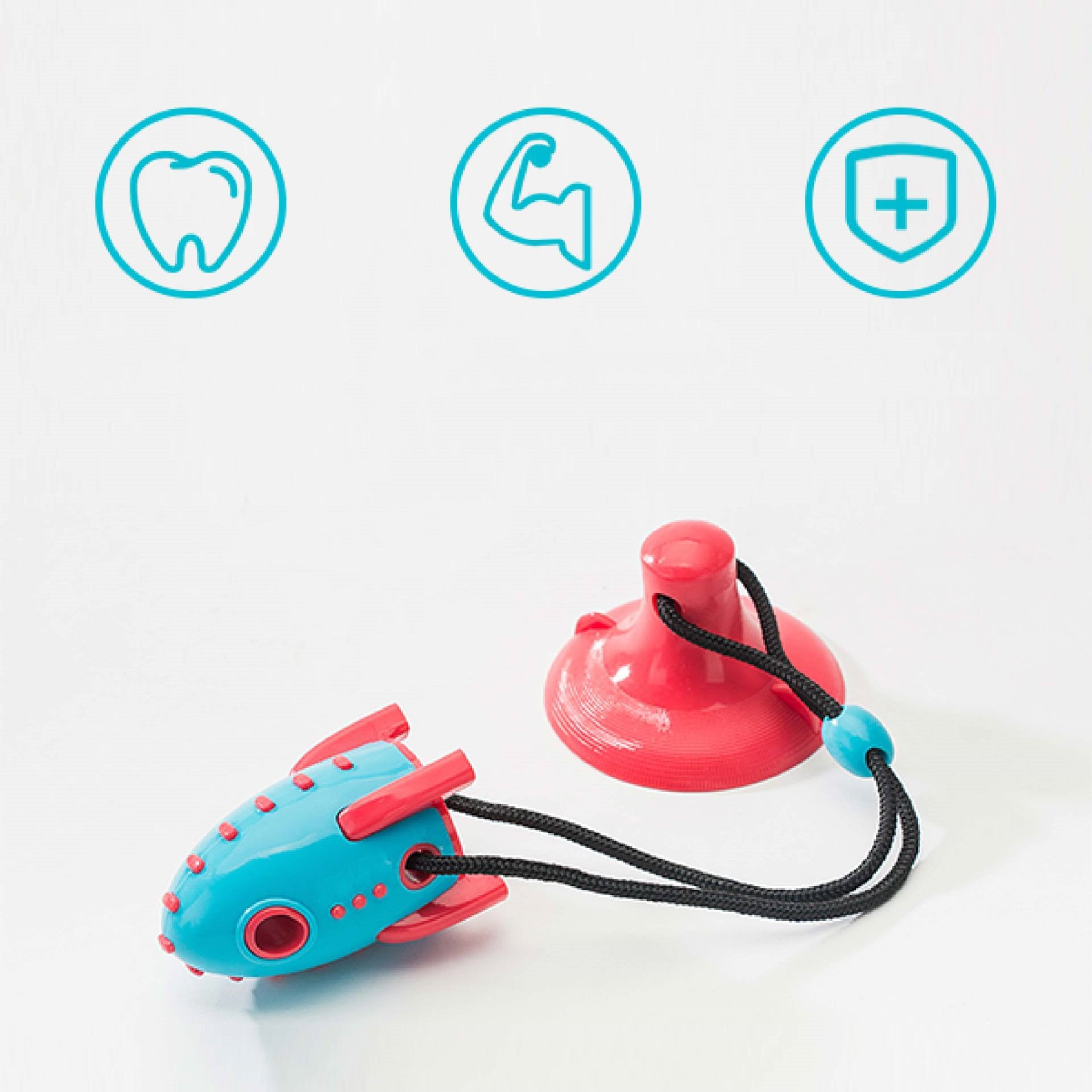 Rocket Style Treat Dispensing Bite Resistant Pet Toy