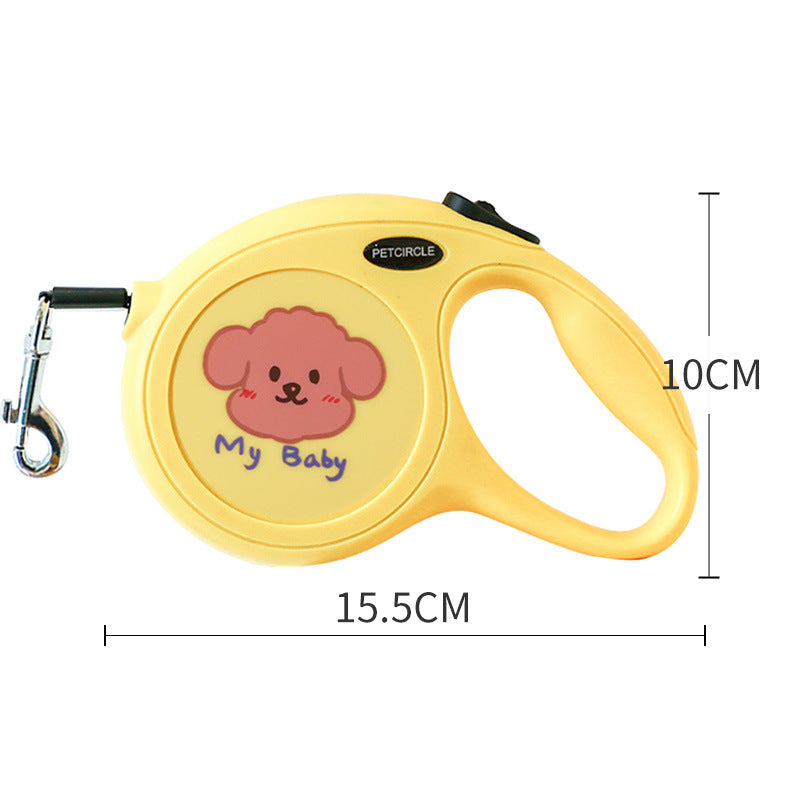Pet 5M Cartoon Retractable Walking Leash Tool