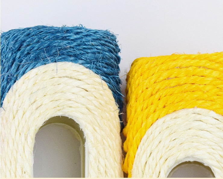 Three Piece Sisal Drum Pet Toy Set Scratching Play Balls