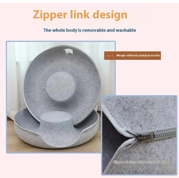 Comfortable Round Pet Tunnel Sleeping Bed Play Nest