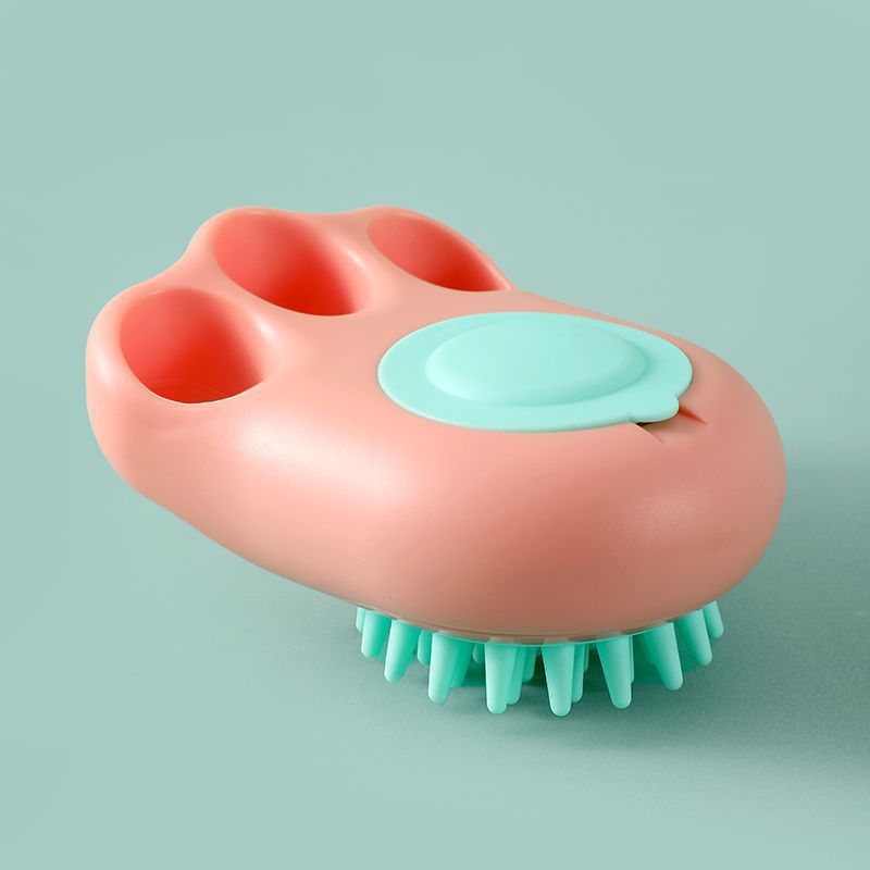 Pet Bath Massage Comb Brush Grooming Cleaning Tool