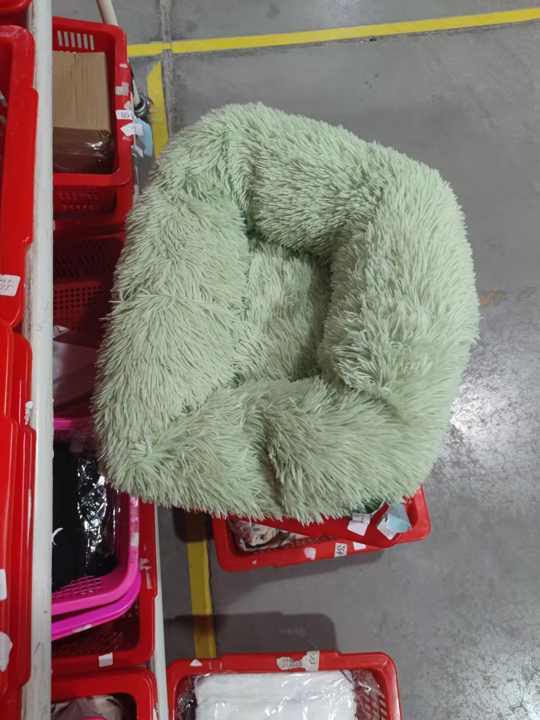 Soft Thick Plush Round Pet Bed Cushion Nest