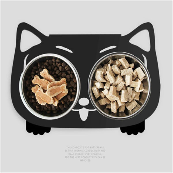 Anti Spill Pet Feeding And Water Bowl Stable Design