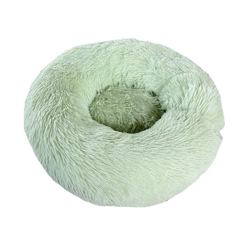 Soft Thick Plush Round Pet Bed Cushion Nest