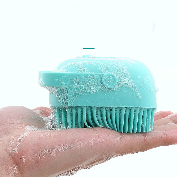 Pet Silicone Bath Massage Brush Cleaning Tool