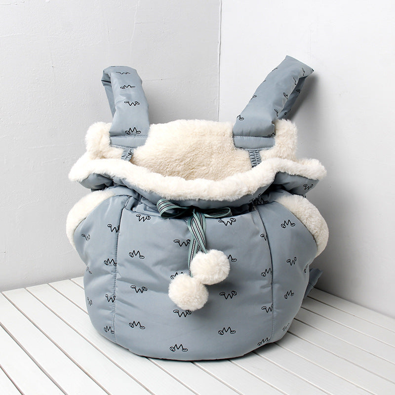 Winter Outdoor Pet Backpack Carrier Travel Bag