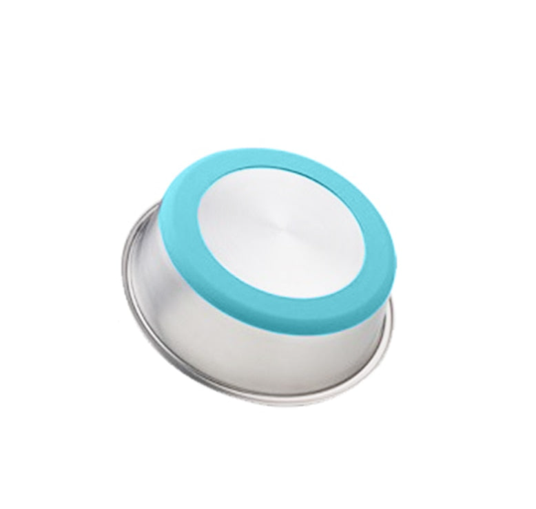 Silicone Stainless Steel Pet Feeding And Drinking Bowl Set
