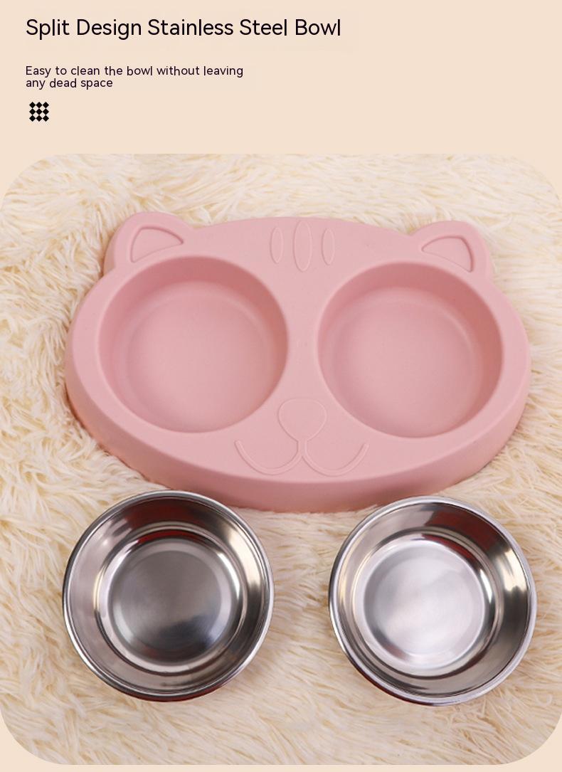 Pet Feeding And Drinking Bowl Rice Basin Water Dish