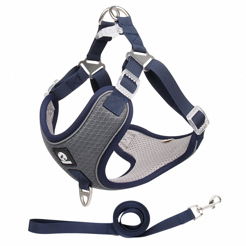 Pet Breathable Adjustable Harness Walking Leash
