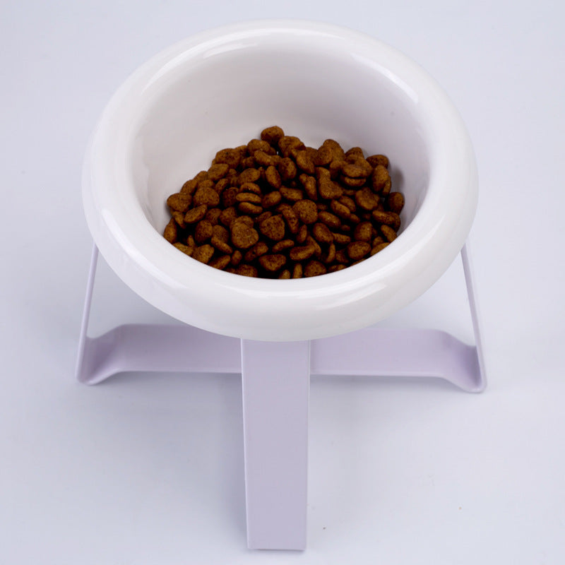 Anti Slip Pet Feeding Bowl With Iron Stand Food Water Set