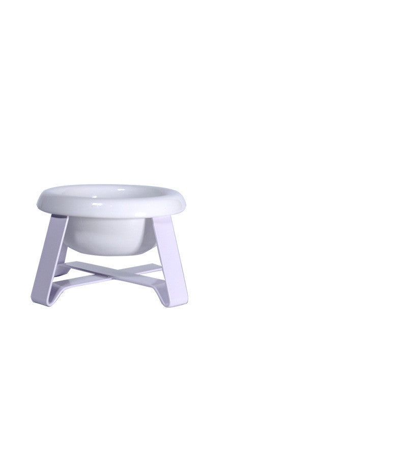 Anti Slip Pet Feeding Bowl With Iron Stand Food Water Set