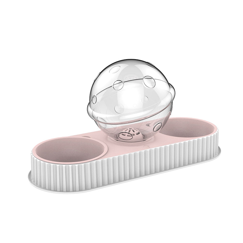 Automatic Pet Water And Feeding Bowl Plastic Dispenser Unit