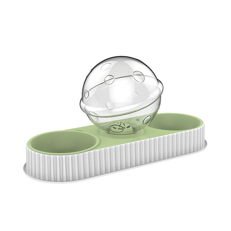 Automatic Pet Water And Feeding Bowl Plastic Dispenser Unit