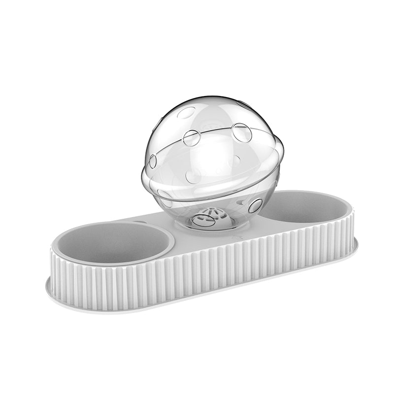 Automatic Pet Water And Feeding Bowl Plastic Dispenser Unit