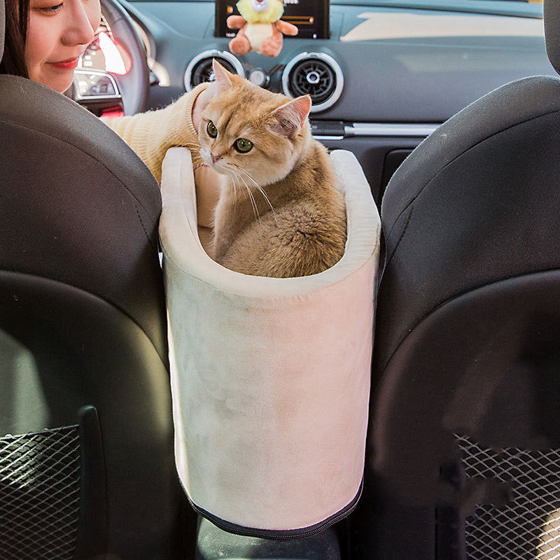 Pet Car Safety Travel Seat Bed Central Console Carrier