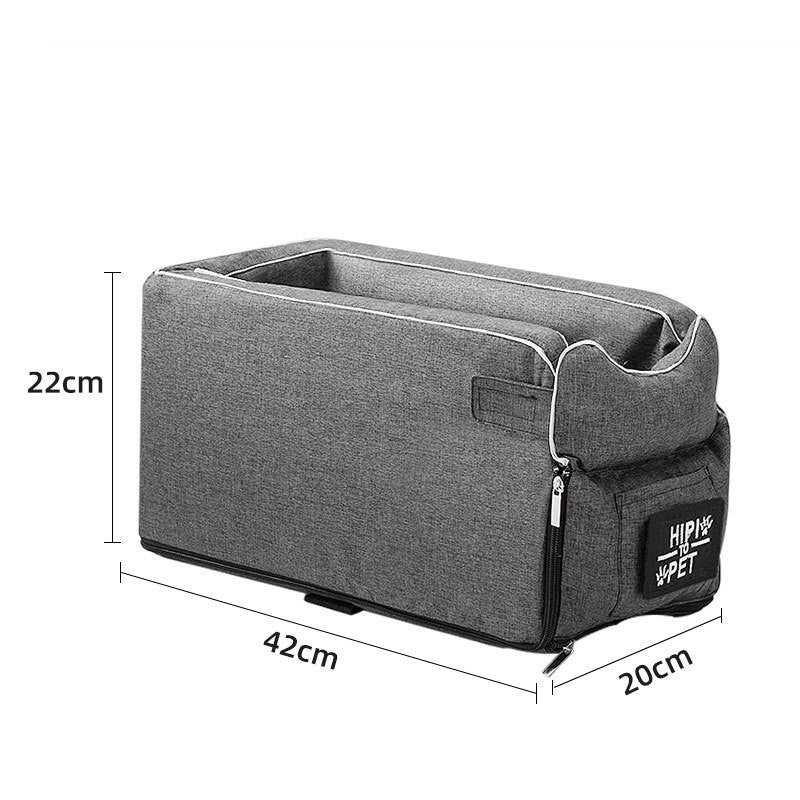 Pet Car Safety Travel Seat Bed Central Console Carrier