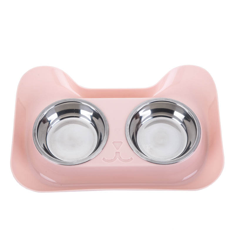 Stainless Steel Pet Feeding And Drinking Water Bowl Set