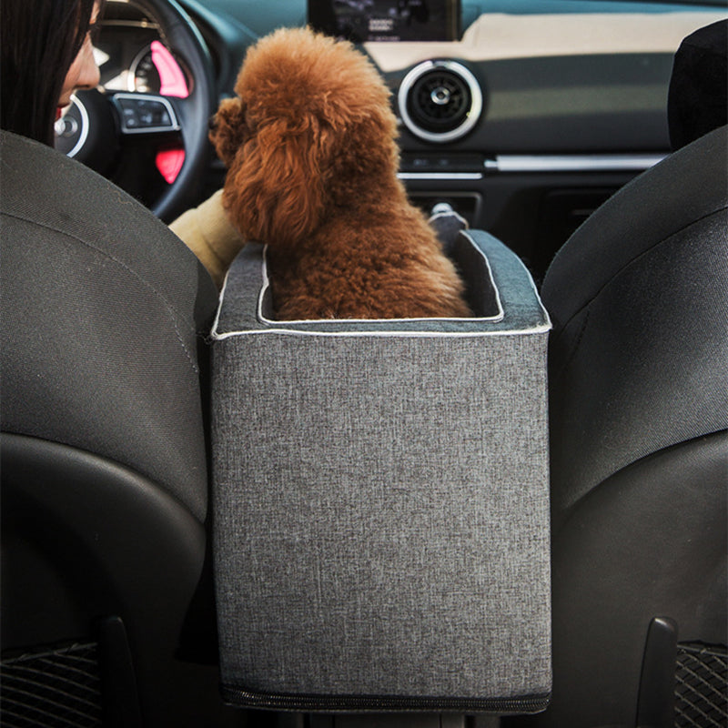 Pet Car Safety Travel Seat Bed Central Console Carrier