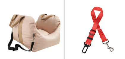 Waterproof Pet Car Seat Carrier Mesh Travel Bed Basket
