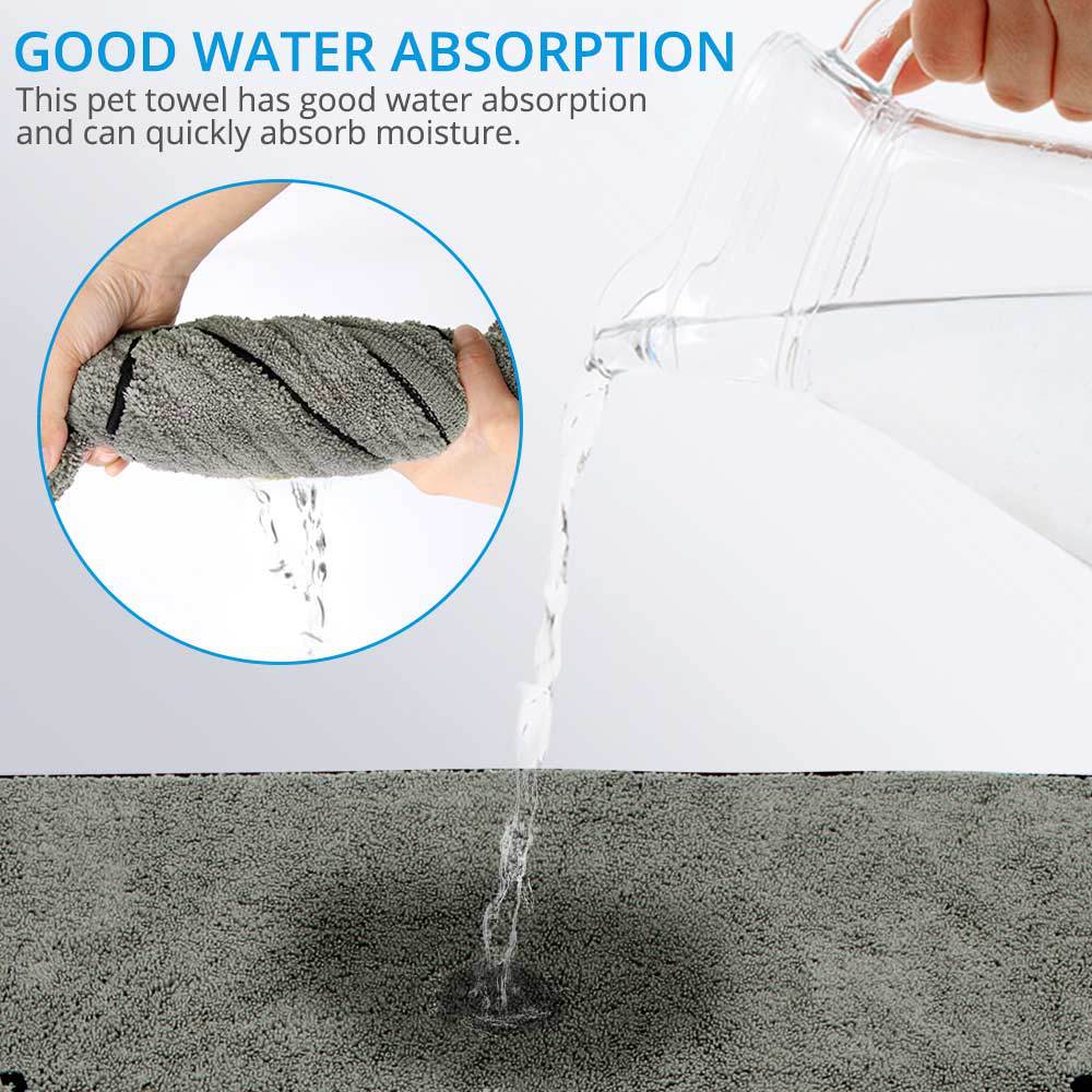 Pet Super Absorbent Bathrobe Bath Towel Large Drying Cloth