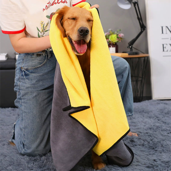 Super Absorbent Quick Dry Pet Bath Towel Microfiber Sheet