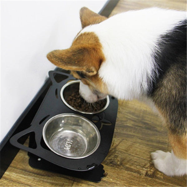 Anti Spill Pet Feeding And Water Bowl Stable Design