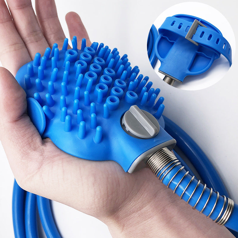 Pet Outdoor Shower Bath Cleaning Brush Tool