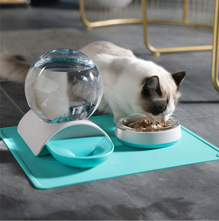 Automatic Pet Feeding And Water Dispenser Bowl Unit