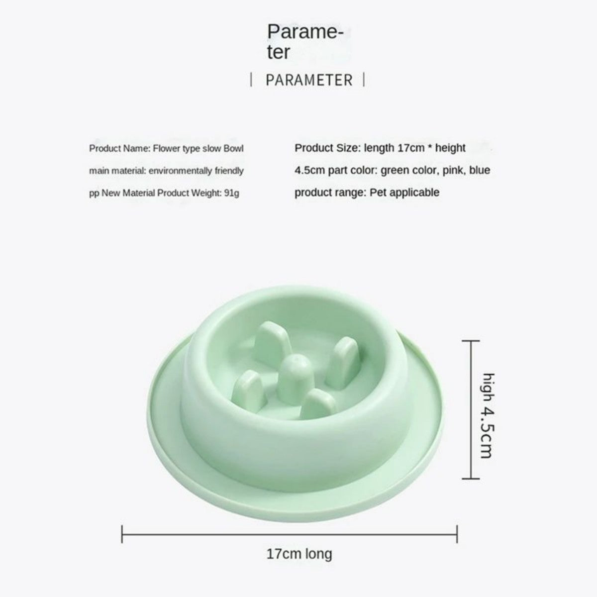Pet Slow Feeding Anti Choking Interactive Food Bowl Plate