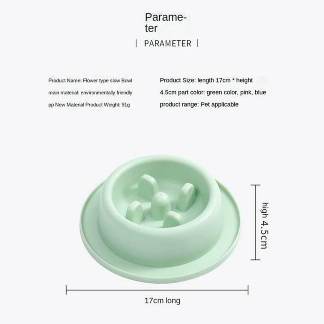 Pet Slow Feeding Anti Choking Interactive Food Bowl Plate
