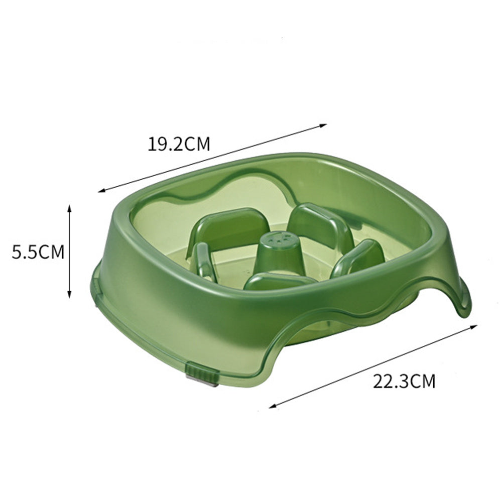 Anti Choking Pet Slow Feeding Water And Food Bowl Plate