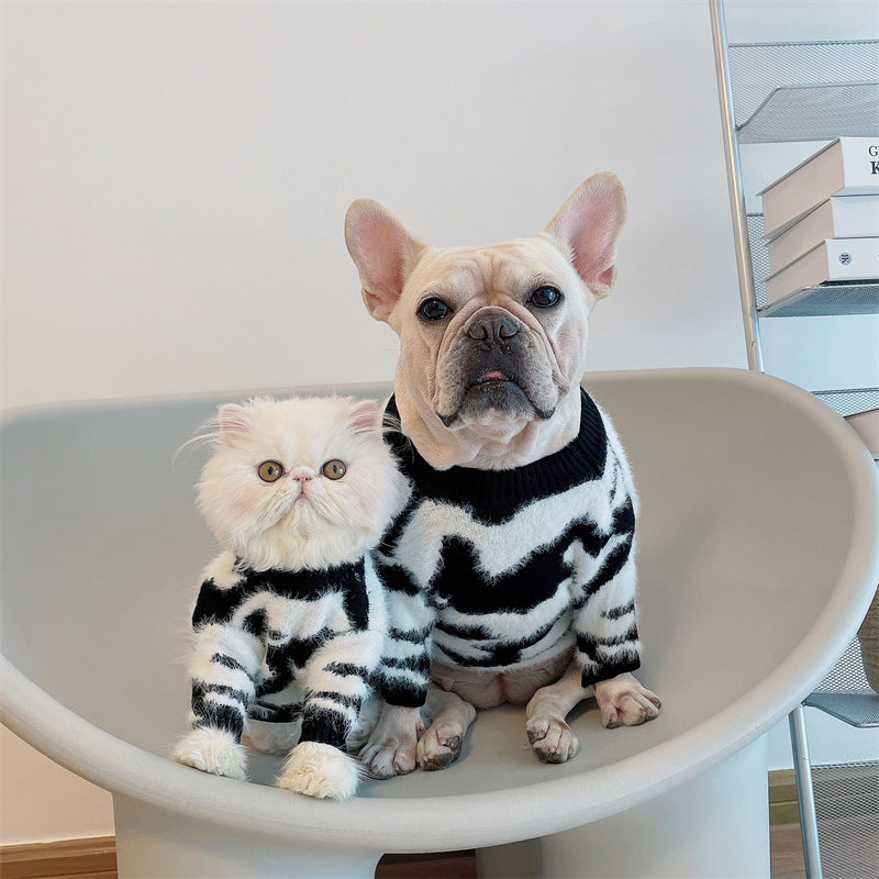Pet Autumn Winter New Sweater Warm Clothing Layer