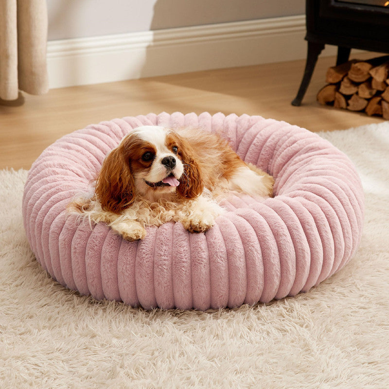 Plush High Density Winter Warm Pet Sleeping Mat Round Bed