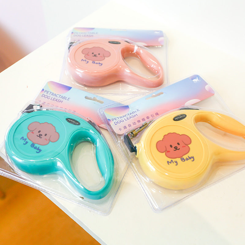 Pet 5M Cartoon Retractable Walking Leash Tool