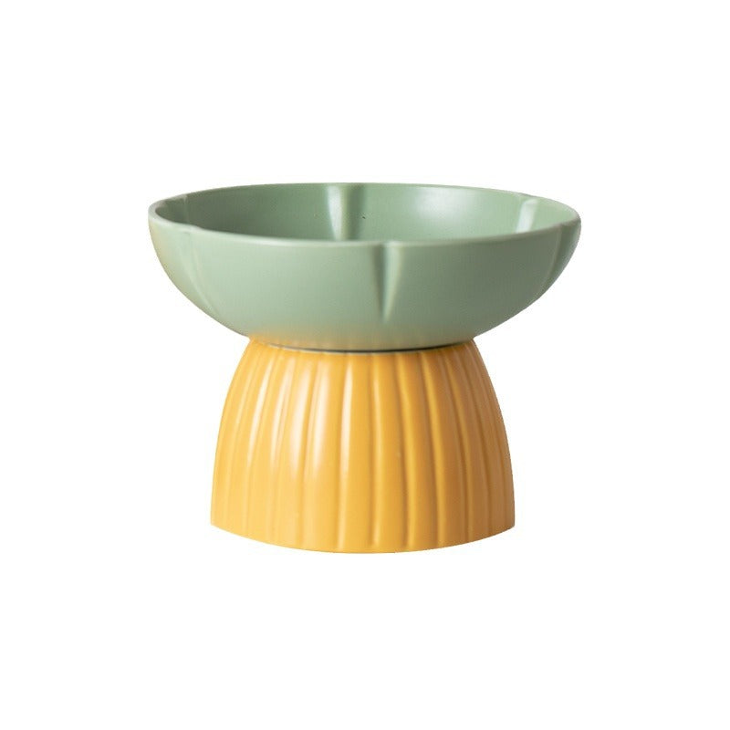 Macaron Color Ceramic Pet Feeding Bowl Set Dish