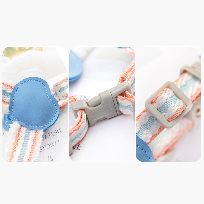 Pet Breathable Chest Vest Walking Leash Summer Gear