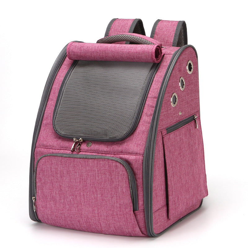 Foldable Breathable Pet Carrier Travel Backpack Bag Portable