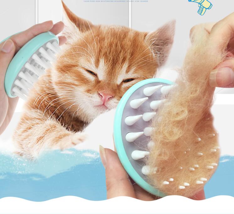 Pet Comfortable Bath Massage Grooming Cleaning Brush Tool