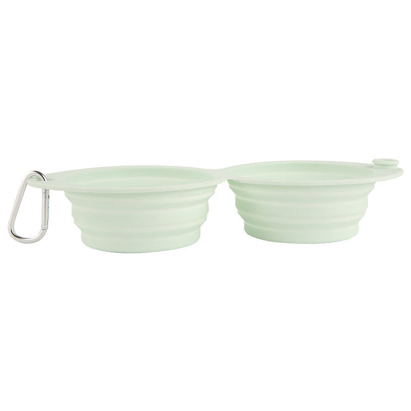 Foldable Silicone Pet Travel Feeding Bowl Portable Dish