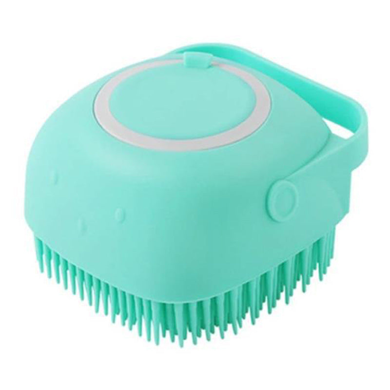 Pet Silicone Bath Massage Brush Cleaning Tool