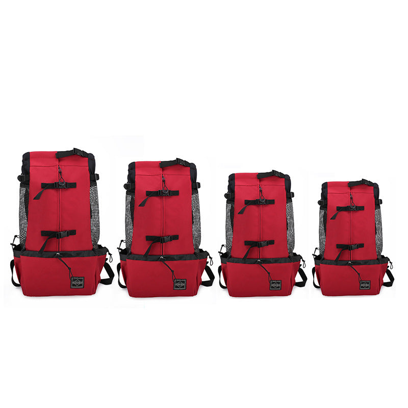 Double Shoulder Pet Backpack Carrier Outdoor Travel Bag