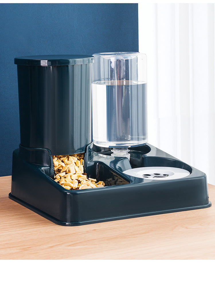 Automatic Pet Feeding Bowl Food And Water Dispenser Unit