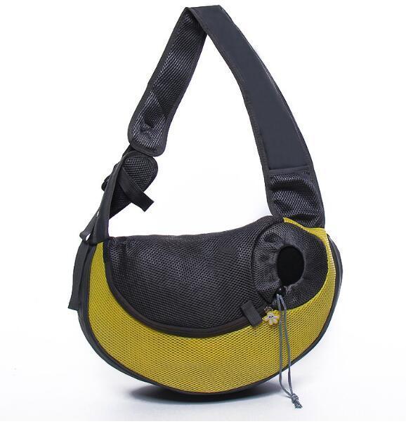 Outdoor Mesh Pet Carrier Shoulder Handbag Travel Bag
