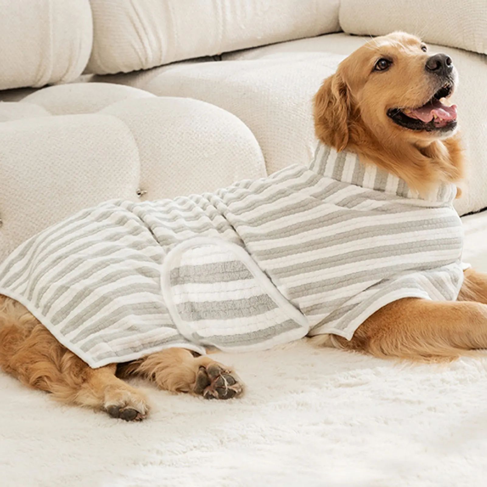 Ultra Absorbent Quick Dry Thick Pet Bath Towel Bathrobe Wrap