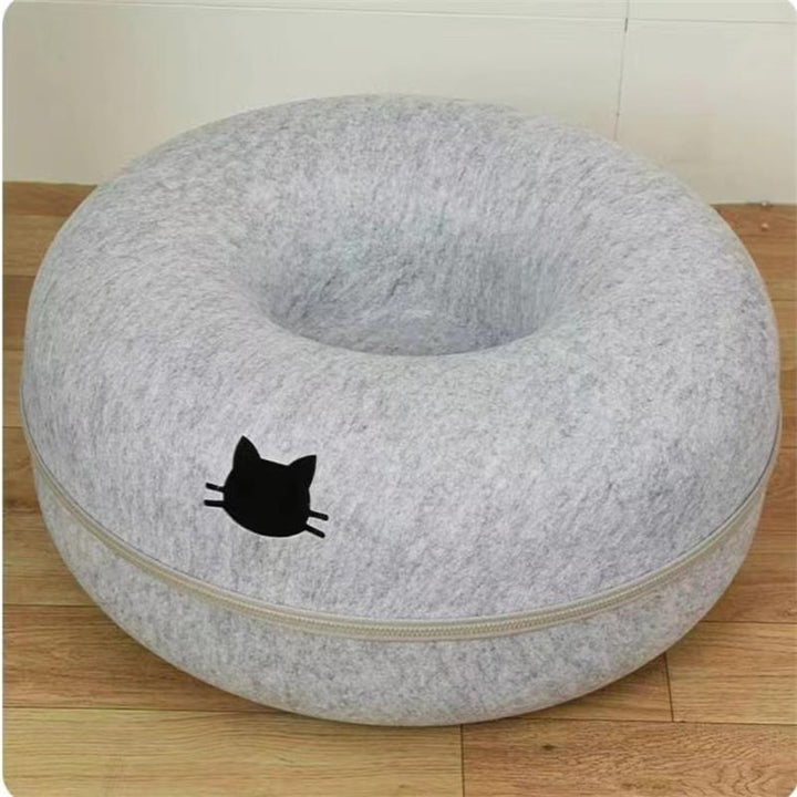 Comfortable Round Pet Tunnel Sleeping Bed Play Nest