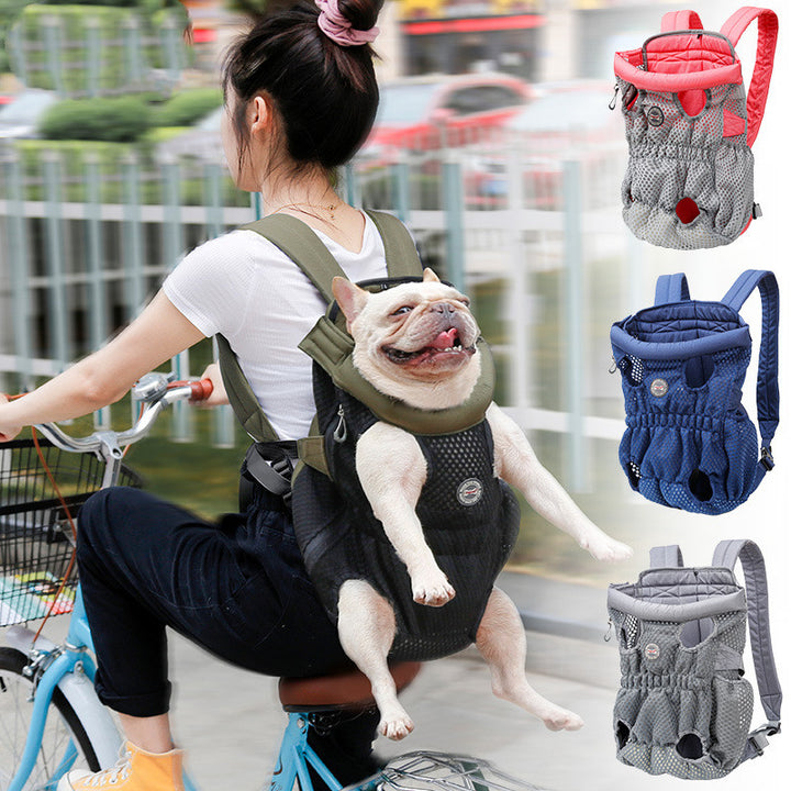 Breathable Mesh Pet Backpack Carrier Shoulder Travel Bag