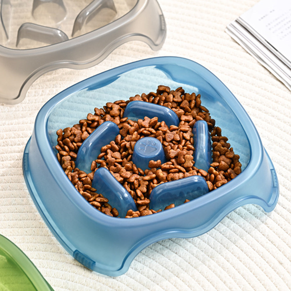 Anti Choking Pet Slow Feeding Water And Food Bowl Plate