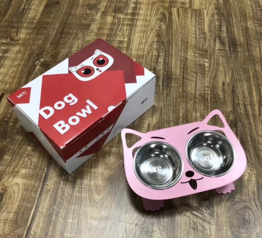 Anti Spill Pet Feeding And Water Bowl Stable Design